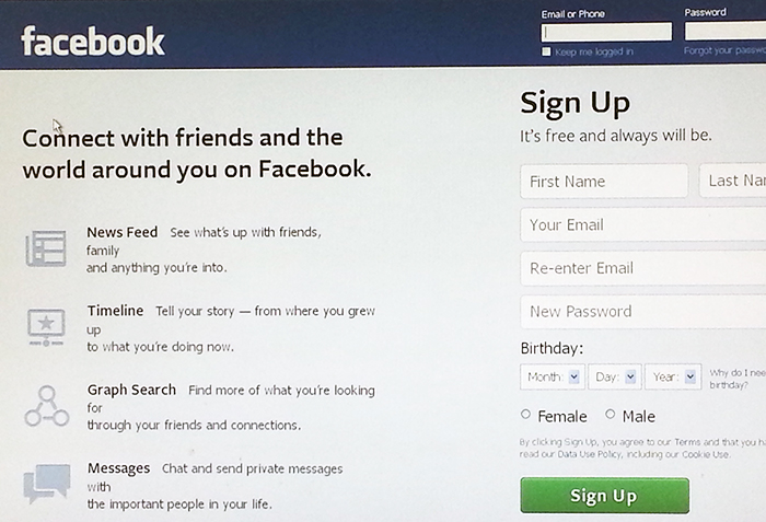 facebook page